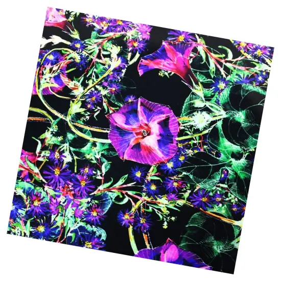 Digital Blooms Printed Spandex Fabric {3}