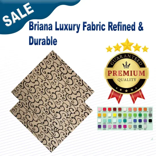 Briana Luxury Fabric Refined & Durable Onyx {2}