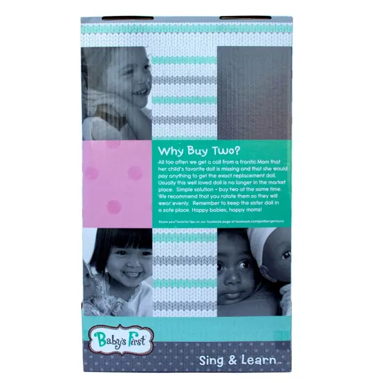 Baby's First: Love Bear Baby Doll - Pink Fleece Outfit, Interactive Musical Doll, Plays This Little Light of Mine, Soft Toy, Baby-Kids-Toddlers 3mo+ {7}