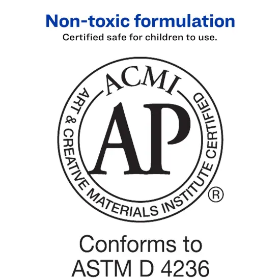 Avery Glue Stick Disappearing Purple, Washable, Permanent, 6 Per Pack, 2 Packs, 12 Total (98071) {3}