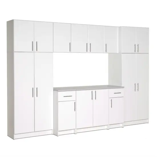 White Wall Cabinet with 16 inches Depth, Adjustable Shelf and Soft-Edge Doors {3}