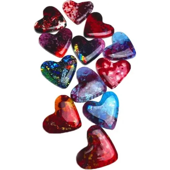 9.25" x 7.25" x 1.5" 12 Hearts Glass Fusing Kiln Mold {3}