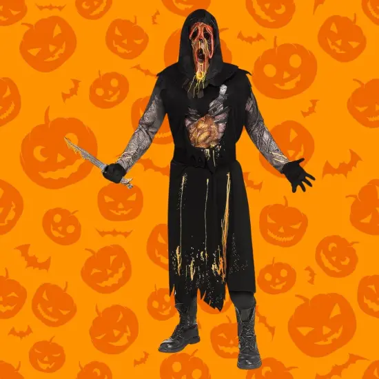 Adult Scorched Ghost Face Costume Dead by Daylight Perfect for Fans of Horror Look {1}