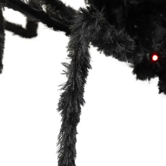 Northlight LED Lighted Spider with Flashing Eyes Halloween Decoration - 48" Black {6}