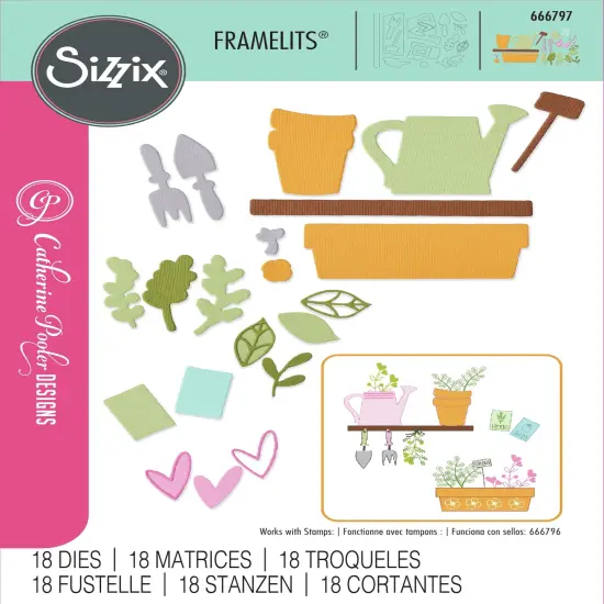 Sizzix Thinlits Die Set By Catherine Pooler 18/Pkg-Greenhouse Finds #2 {1}
