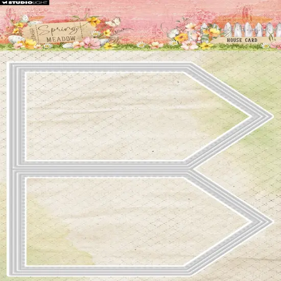 Studio Light Spring Meadow Cutting Die Cutting Die-Nr.947, House Card {1}