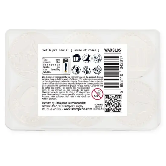 Stamperia Wax Seal Set 6/Pkg-House of Roses {4}