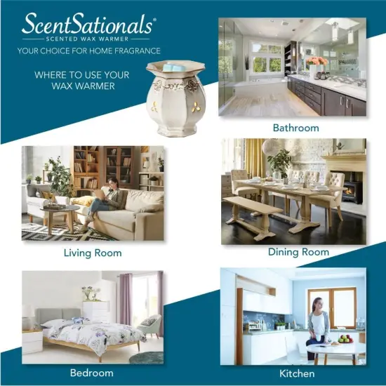 Scentsationals Scented Wax Fragrance Melts - Holiday Collection - Wax Cubes Pack, Home Warmer Tart, Electric Wickless Candle Bar Air Freshener - 2.5 oz (4-Pack)(Caramel Apple Spice) {2}