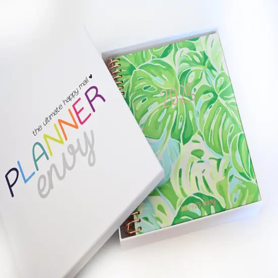 2025 Planner - Signature Layout, Spiral Bound - "Tropical Greens" (#211) {2}