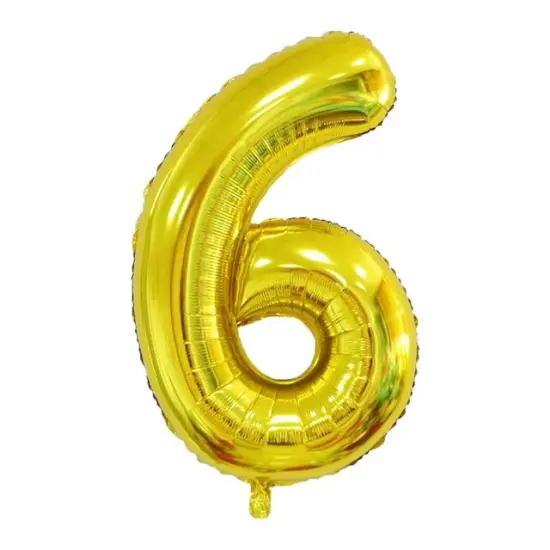 Golden Number Balloon Foil Balloon F07M1-78-6 {1}