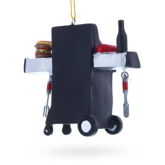 Licensed to Grill BBQ with Food Resin Christmas Ornament {4}