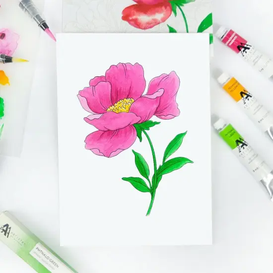 Altenew Watercolor Coloring Book {5}