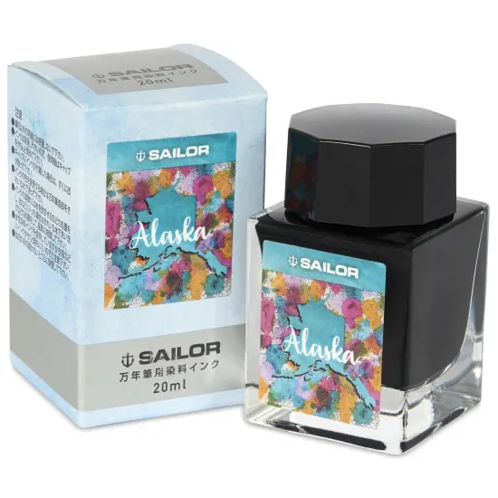 Sailor USA State Ink - Alaska, Aqua Blue, 20 ml {1}