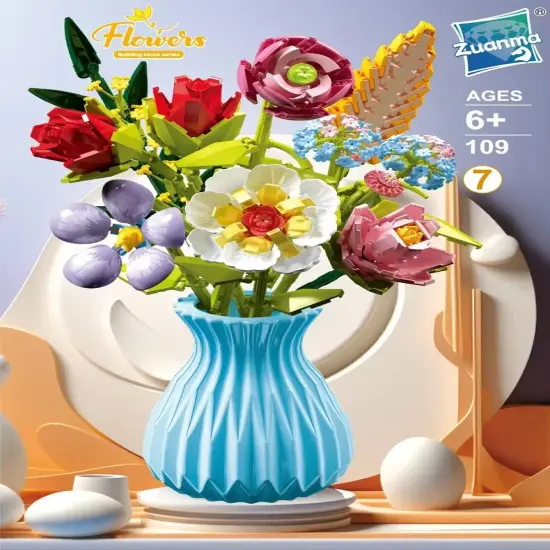 Constructor flower bouquet in a vase F07M9-7(109) {1}