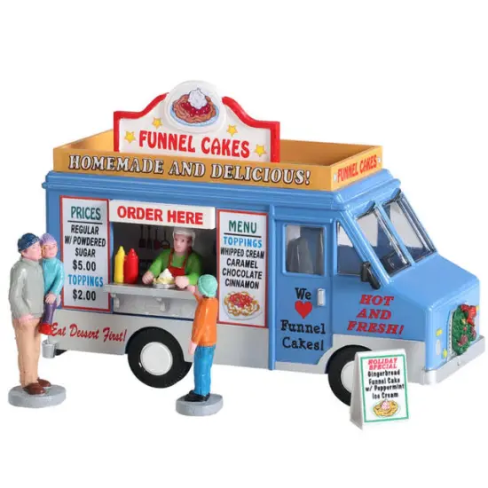 Lemax Funnel Cakes Food Truck Set/4 {1}