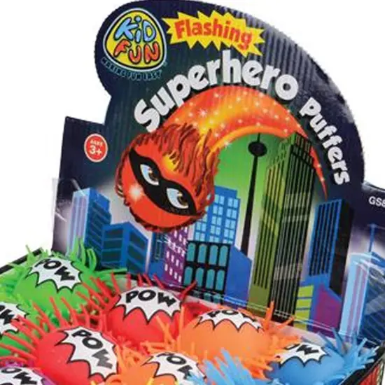 Flashing Superhero Puffers Include 12 Units {3}