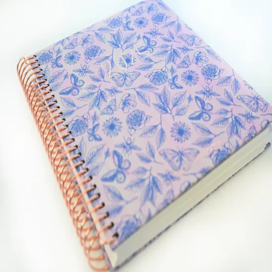 2025 Planner - Mini Signature Layout, Spiral Bound - "Butterfly Doodles" (#509) {4}