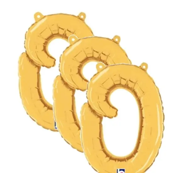 Betallic&reg; 14 inch Script Letter O Gold Air Fill Only {3}