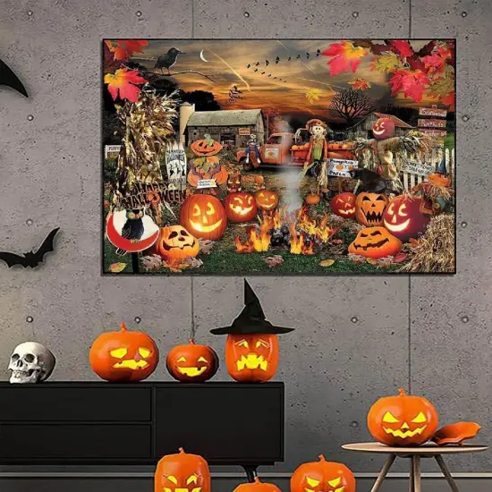 Halloween Diamond Painting Kits for Adults and Beginners, 5D Large Size-27.5 x 15inch {3}