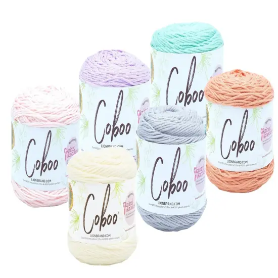 Lion Brand Yarn - Coboo 6 Pack Olive {2}