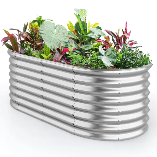 Costway Raised Garden Bed Kit Planter Raised Garden Boxes Outdoor 65" x 32" x 24" {1}