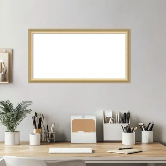 Florence Framed Dry Erase Magnetic Board Gold {6}