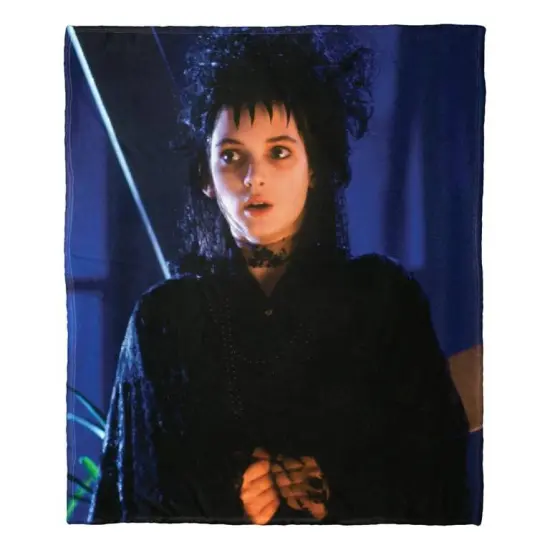 Warner Brothers Beetlejuice Silk Touch Throw Blanket Strange Lydia {1}
