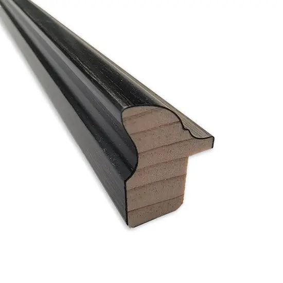 Theo Narrow Framed Dry Erase Magnetic Board Black Silver {3}