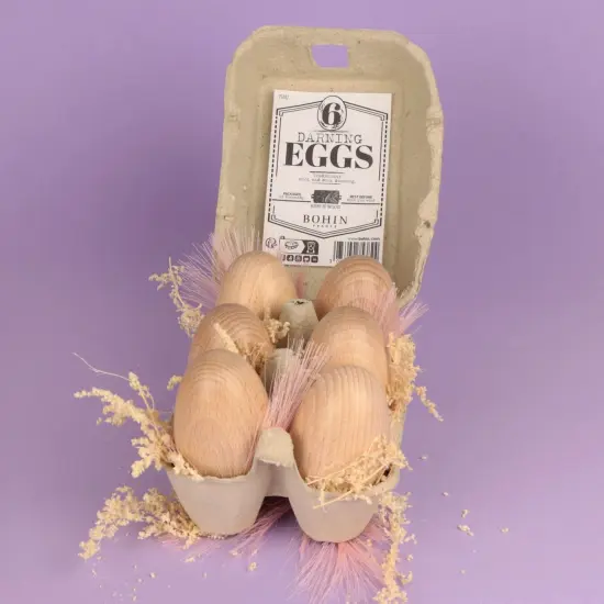 Bohin Limited Edition Darning Egg Set 6/pkg-Beechwood {1}