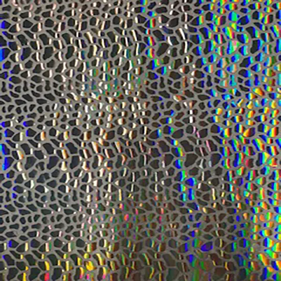 1 Yard Nylon Spandex Fabric with Cobra Hologram Glued Sequin 58/60 Inch Width Lavender Silver {5}