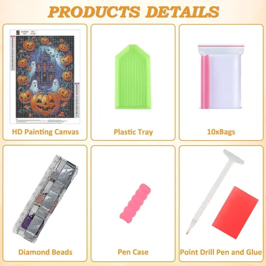 Pumpkin 5D Diamond Art Kits {5}