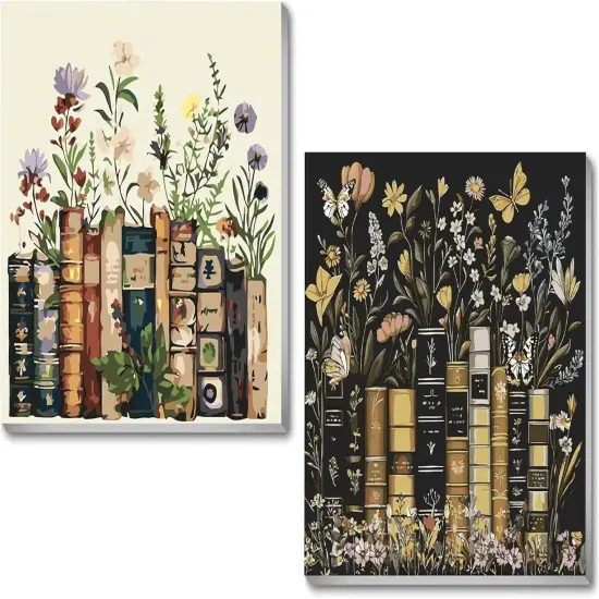 2 Pack Paint by Numbers Kit for Adults Framed {1}