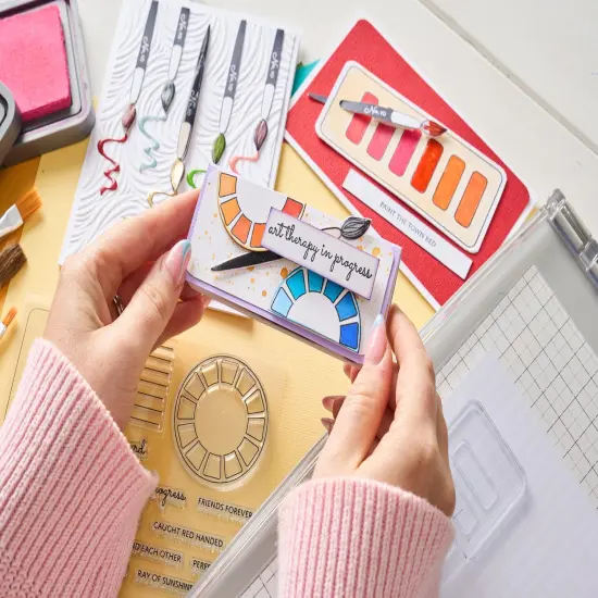 Sizzix A5 Clear Stamps by Eileen Hull 24/Pkg-Swatch Cards {2}