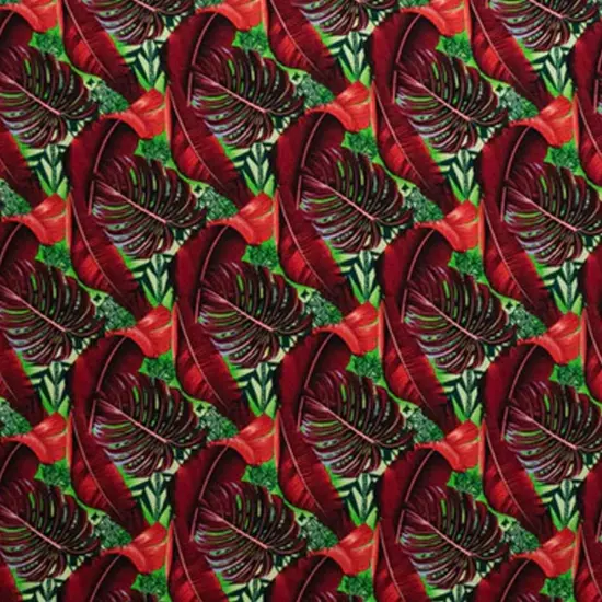 72" L x 45" W Split Leaf Banana Leaf Rayon Sarong with Fringes Royal {3}