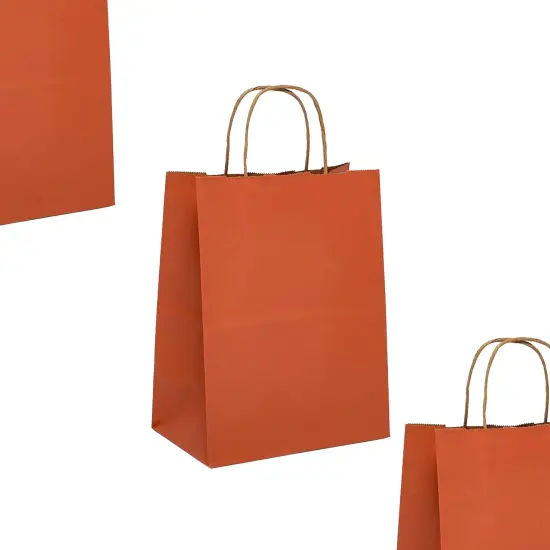 Kraft Paper Tinted Shopping Bag 16" x 6" x 12" {5}