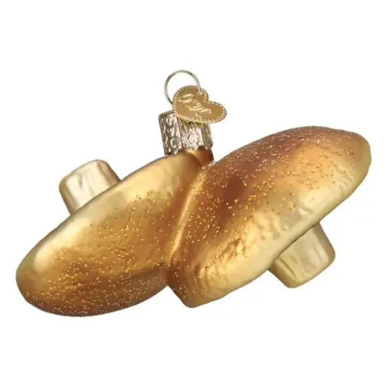 Old World Christmas 2.0 Inch Portobello Mushroom Tree Ornament , Fungi Chef Cook Food Brown {2}