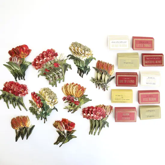 Tulip Stickers and Sentiments {2}