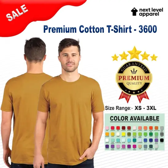 Next Level® Premium Cotton Crewneck Short Sleeve T-Shirt Military green {2}