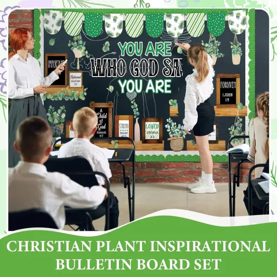 68 Pcs Christian Eucalyptus Bulletin Board Set {3}