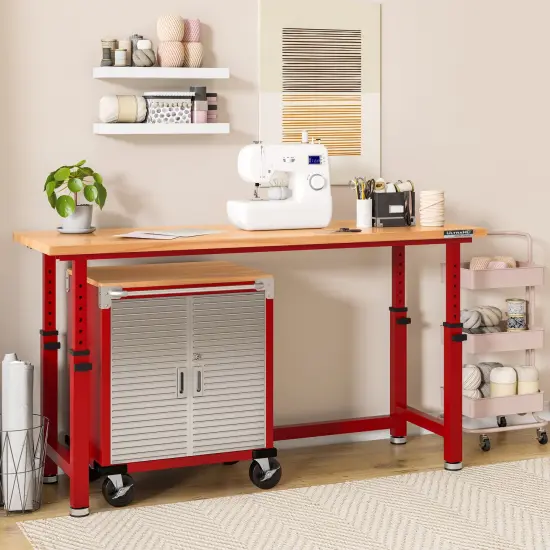 Seville Classics UltraHD 2-Door Cabinet Red {9}