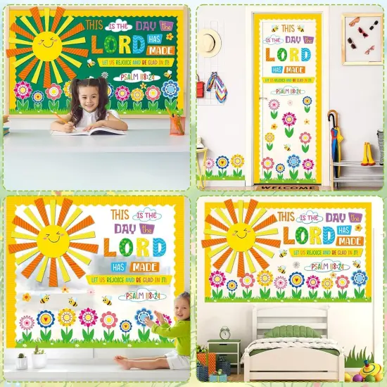 Religious Bulletin Board Set Summer Theme {5}
