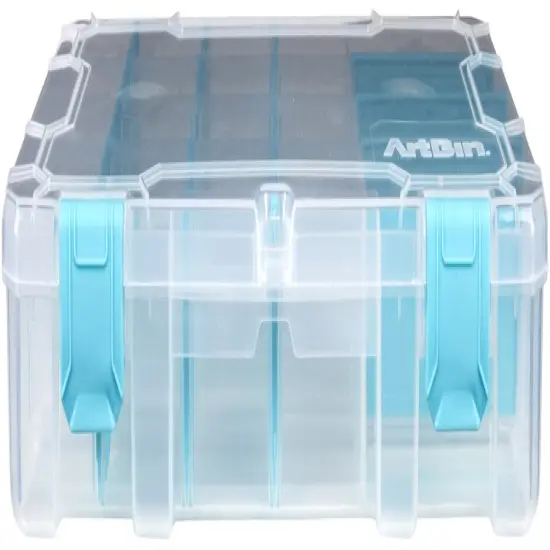 ArtBin Tarnish Inhibitor Solutions Box 4-16 Compartments-10.75"X7.375"X1.75" Translucent {6}