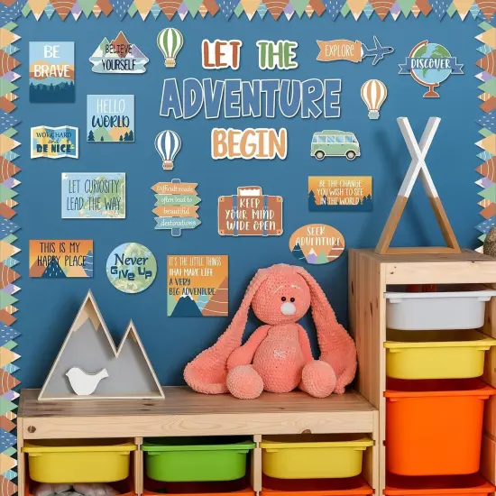 Let The Adventure Begin Motivational Bulletin Board {2}