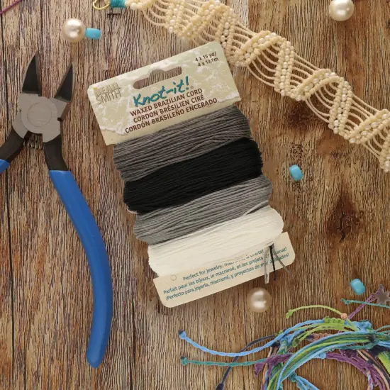 The Beadsmith Brazillian Waxed Cord Mix Day and Night {2}