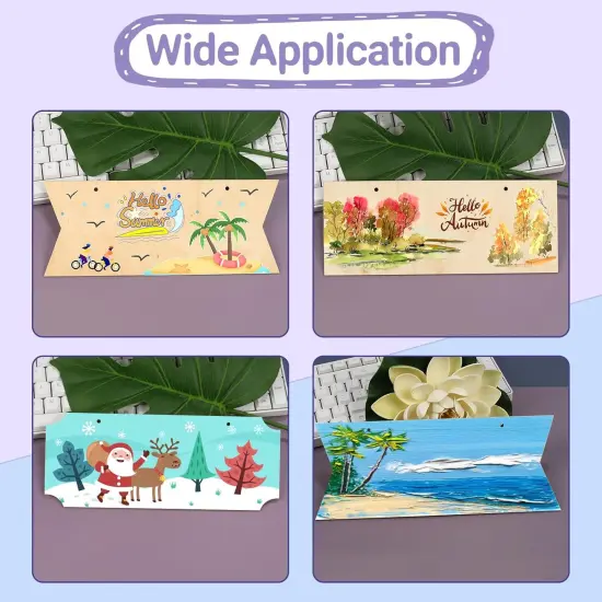 15 Pieces Unfinished Hanging Wood Sign {4}