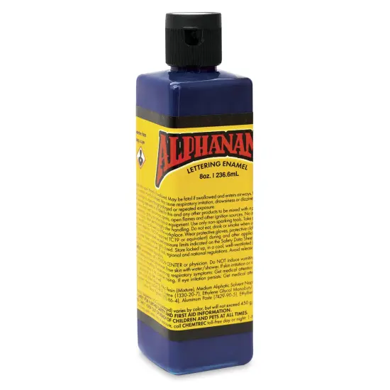 Alpha6 Alphanamel Lettering Enamel - Meyers Dark Blue, 236.6 ml, Bottle {1}