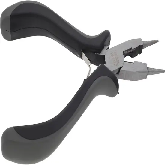 The Beadsmith 4-in-1 Ergonomic Pliers - All-Purpose Jewelry Making Tool w/Comfort Grip, 5.25&rdquo;, Create Loops, Cut and Flatten Wire, Close Jump Rings {3}