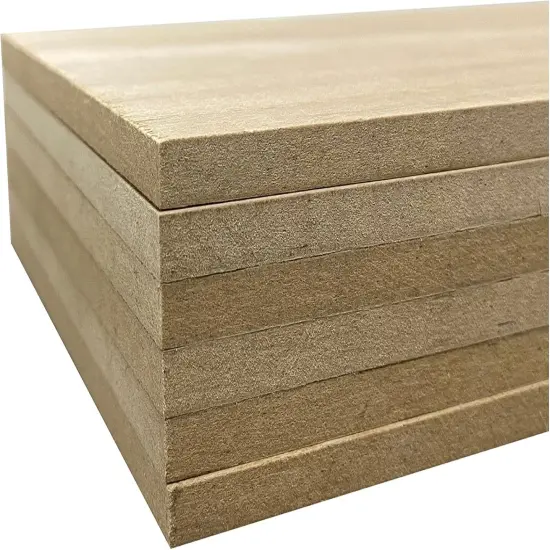 6 Pack Veneered MDF Double Sided Paulownia Wood,MDF Core,6.4mm 1/4th Inch, 5"x15" {3}