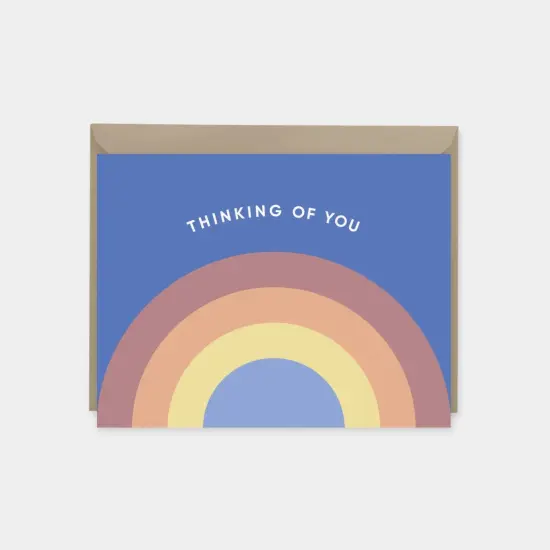 Rainbow Arc Thinking of You Card {1}