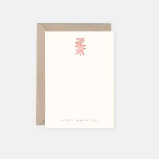 Fire Cherry Botanical Note Cards II {1}